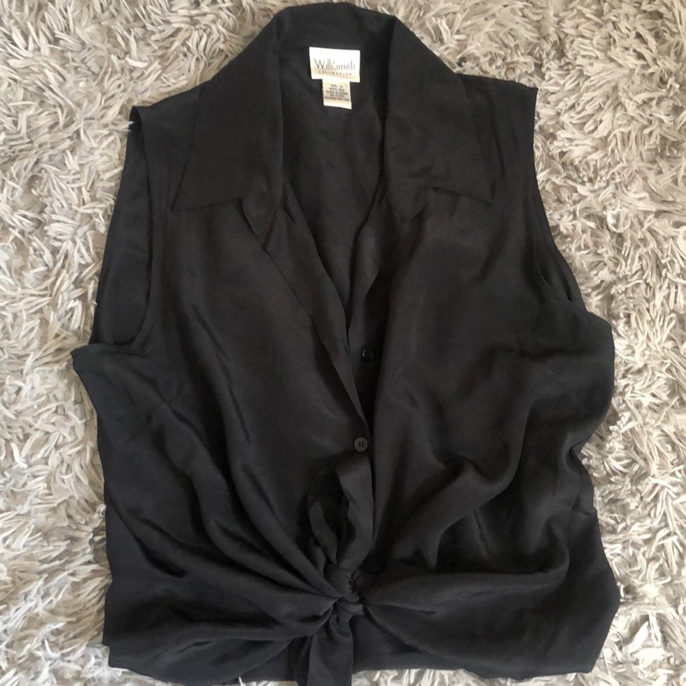 Black Collared Top